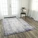 Gray 90 x 63 x 0.27 in Area Rug - Bungalow Rose Jonason Oriental Gold/Charcoal Area Rug Polyester | 90 H x 63 W x 0.27 D in | Wayfair