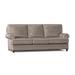 Bradington-Young Carrado 87.5" Genuine Leather Rolled Arm Sofa Genuine Leather in Gray | 38 H x 87.5 W x 41 D in | Wayfair