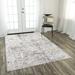 White 66 x 47 x 0.27 in Area Rug - Bungalow Rose Jonason Abstract Beige Area Rug Polyester | 66 H x 47 W x 0.27 D in | Wayfair