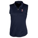 Women's Cutter & Buck Navy Boston Red Sox Forge Sleeveless Polo