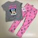 Disney Matching Sets | Disney Minnie Mouse Cute Pink Set 2088 | Color: Pink | Size: 4tg