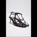 Zara Shoes | High-Heeled | Multi-Strap Sandals Nwt | Color: Black | Size: 7.5