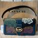 Coach Bags | Coach Georgie Kaffe Fassett Leather Shoulder Bag | Color: Black/Green | Size: Os