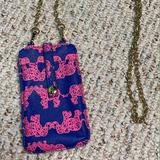 Lilly Pulitzer Bags | Lilly Pulitzer Phone Wallet Crossbody Id Purse | Color: Blue/Pink | Size: Os