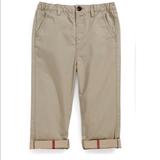 Burberry Bottoms | Burberry Beige Check Lined Roll Cuff Pants 9mon | Color: Tan | Size: 9mb
