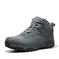 NORTIV 8 Men's Waterproof Hiking Boots Lightweight Mid Ankle Trekking Outdoor Tactical Combat Boots Grey Size 9.5 US/8.5 UK JS19001M