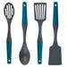 Taste of Home 4-Piece Essential Assorted Kitchen Utensil Set Nylon in Gray/Green | Wayfair TD1005