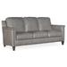 Bradington-Young Davidson 77" Genuine Leather Square Arm Sofa in Gray | 36 H x 77 W x 37.5 D in | Wayfair 534-95-922100-87-CO-#9NI