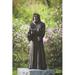 Astoria Grand Gloriette St. Francis Garden Statue Resin/Plastic in Brown | 36 H x 14 W x 12 D in | Wayfair EB771823194E48ACBD90C4DB5FAAD387