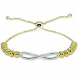 Giani Bernini Jewelry | Giani Bernini Two-Tone Beaded Infinity Bracelet | Color: Silver | Size: Os