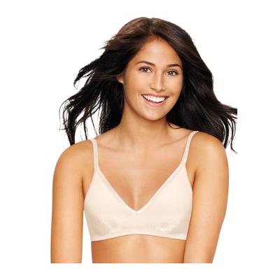 Plus Size Women's Ultimate Comfy Support ComfortFlex Fit Wirefree Bra by Hanes in Porcelain (Size XL)