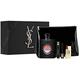 YSL Yves Saint Laurent Black Opium Eau de Parfum 90ml + Mini Rouge Pur Couture n° + Mini Mascara Volume Effet Faux Cils + Pouch, Negro, holzig, 1.58 stück