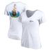 Women's Fanatics Branded White WGC Dell Match Play ATX Guitar V-Neck T-Shirt