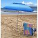 Heininger Holdings LLC 7' Beach Umbrella, Fiberglass in Blue/Navy | 89 H x 84 W x 84 D in | Wayfair 1241