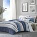 Nautica Westport Standard Cotton Reversible 3 Piece Comforter Set Polyester/Polyfill/Cotton in Blue/Navy | Wayfair USHS8K1153663