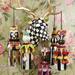 MacKenzie-Childs Botanica Tassel Ceramic/Porcelain in Black/Pink/White | 10 H x 2.5 W x 2.5 D in | Wayfair 35503-005