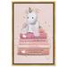 Oliver Gal Fantasy & Sci-Fi Unicorn Plush & Books, Glam Pink - Graphic Art on Canvas in Green/Pink/White | 30 H x 20 W x 1.5 D in | Wayfair