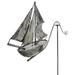 Breakwater Bay Vernie Sailboat Garden Stake Metal | 58 H x 36.5 W x 3 D in | Wayfair BA7FB11F10F84F98A2824B57815C5C87