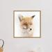 Millwood Pines Satisfied Fox by Doris Reindl - Floater Frame Photograph Print on Canvas in Brown/White | 16 H x 16 W x 1.87 D in | Wayfair