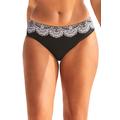 Plus Size Women's Hipster Swim Brief by Swimsuits For All in Black White Lace Print (Size 24)