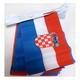 AZ FLAG FAHNENKETTE Kroatien 6 Meter mit 20 flaggen 21x14cm - KROATISCHE Girlande Flaggenkette 14 x 21 cm
