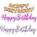 Design W/ Vinyl Happy Birthday Greetings Cartoon Vinyl Wall Decal Vinyl in Orange/Pink | 20 H x 10 W in | Wayfair Jack 2049b