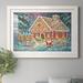 The Holiday Aisle® Santa's Ginger Workshop by J Paul - Picture Frame Painting Print on Paper in Blue/Brown | 31.5 H x 23.5 W x 1.5 D in | Wayfair