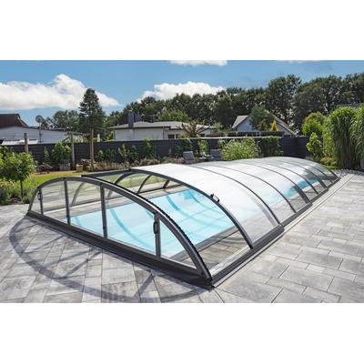 Schwimmbecken-Überdachung / Abdeckung SkyCover® Solid Clear 4.2x8.5m