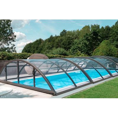 Automatische Poolüberdachung - elektrisch mit Motor SkyCover® Base Clear 5.0x10.6m