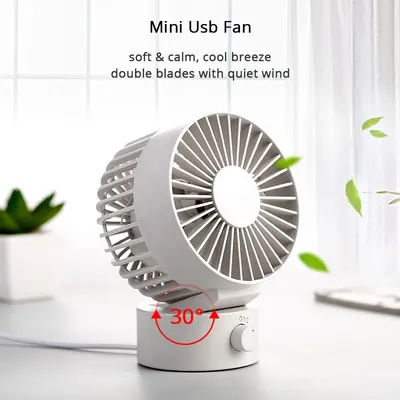 Ventilateur d'été USB créatif mini ventilateur pour bureau maison plage portable 2 vitesses