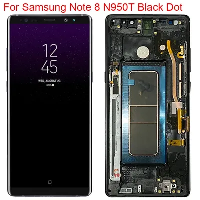 Petit point Super AMOLED N950A LCD pour Samsung Note 8 affichage avec cadre Note 8 SM-N950F