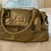 Coach Bags | Metallic Gold Coach Ashley Satchel Leather | Color: Gold | Size: Os