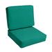 Birch Lane™ Outdoor Sunbrella Seat/Back Cushion Acrylic, Polyester in Green | 5 H x 23.5 W x 23 D in | Wayfair 206FB790074148B4BDCDB6D35B5CC18B