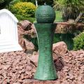 World Menagerie Yardley Fiberglass/Resin Solar Water Fountain w/ Light | 30 H x 10 W x 10 D in | Wayfair DEB74DB810394F05812B1E4F2DDBF99D