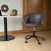 Corrigan Studio® Villagomez Task Chair Upholstered, Leather in Brown | 33.6 H x 24 W x 19.7 D in | Wayfair 2B1A264F09FF4E3AA7B5395B6FE2DC84