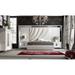 Hispania Home London Tufted Standard Bed Upholstered/Faux leather | 61 H x 135 W x 85 D in | Wayfair BEDOR129-KM