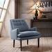 Armchair - Mercury Row® Ardmore Button Tufted Armchair Wood/Polyester/Fabric in Blue | 31.5 H x 28.5 W x 26.75 D in | Wayfair LGLY2590 28844032