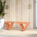 Arlmont & Co. Corralitos Eco-Friendly Wooden Outdoor Bench Wood/Natural Hardwoods in Orange/Green/Brown | 17 H x 54 W x 16 D in | Wayfair