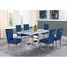 Willa Arlo™ Interiors Mcnamara Dining Set Wood/Upholstered/Metal in Gray | Wayfair 516A095AD6E84DA6B5979B3E464A47BB
