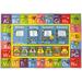 48 x 39 x 0.25 in Rug - Zoomie Kids Weranna Kids Rug ABC Alphabet Seasons Months Days Educational Learning Game Carpet Classroom Playroom Mat | Wayfair