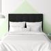 Charlton Home® Ciriaca Quilted Tufted Headboard Upholstered/Metal/Polyester in Black | 54.25 H x 39.25 W x 2.5 D in | Wayfair