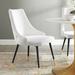 Adorn Tufted Performance Velvet Dining Side Chair by Modway Wood/Upholstered/Velvet in White | 34 H x 22 W x 25 D in | Wayfair EEI-3907-WHI