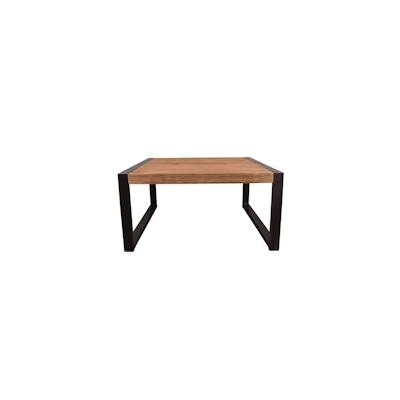 SIT Möbel Couchtisch | L 80 x B 80 x H 40 cm | natur, schwarz | 11880-01 | Serie Natural Edge