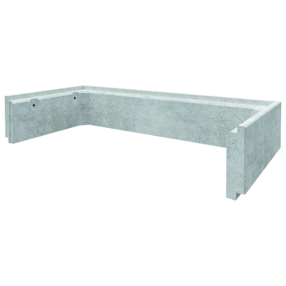 ACO Betonaufsatz Grau für Betonlichtschacht, 1020x200 mm, 600 mm Image