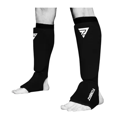 Protège-tibia de boxe en coton protecteur de cheville MMA cou-de-pied protection des pieds