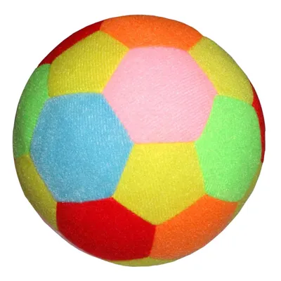 Ballon de football arc-en-ciel en peluche douce pour bébé jouets d'intérieur et d'extérieur pour