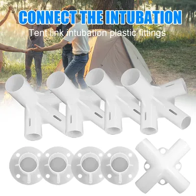 Connecteur central d'angle de pieds en plastique ensemble de meubles de tente connecteurs de