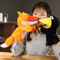 Marionnette à main en peluche animaux doux oiseau renard pour enfants adultes poupées de jeu