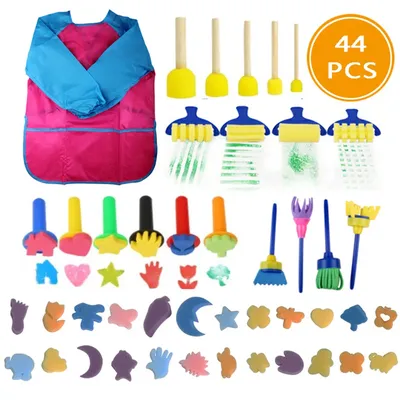 Mini kits d'apprentissage précoce de la peinture DIY pour enfant ensemble de rouleau permettant de