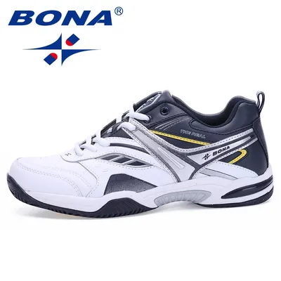 BONA – chaussures de Tennis à lacets pour hommes baskets de Sport confortables de qualité